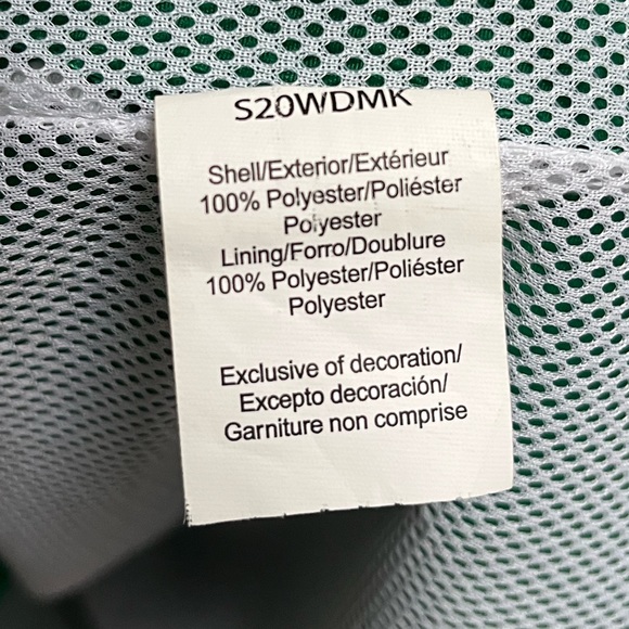 Russell green and white track jacket men’s GUC size 3X - Picture 9 of 9